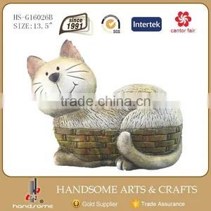 10.5 Inch Cat Shape Home Goods Garden Statue Molds For Sale thumbnail-6