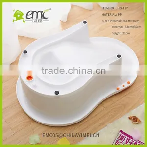 New Style Baby Plastic Bath Tub Kid Basket for Washing thumbnail-5