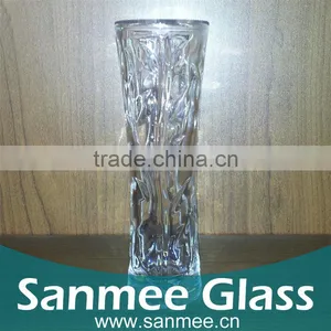 Factory Supply Tall and Thin Decoration Crystal Glass Vases thumbnail-1
