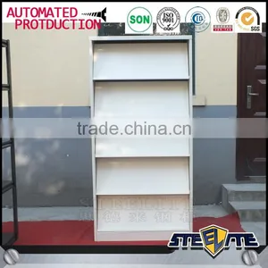 5 Shelves Cheap High Quality Library Furniture Steel Magazine Display Rack thumbnail-2