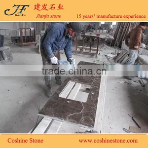 China Marron Dark Emperador Marble for Bathroom Vanity thumbnail-1