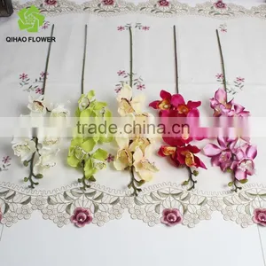 Wholesale Real Touch Latex Orchid Artificial Cymbidium Orchids thumbnail-4