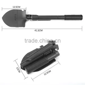 Folding Multifunction Shovel Outdoor Camping Shovel Mini Survival Trowel Tools With Snow Spade Pick Saw Compass Garden Tools thumbnail-4