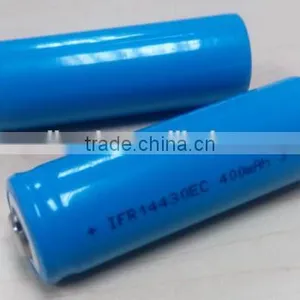 3.2V 400mAh 14430 Cylindrical Lifepo4 Cell thumbnail-1