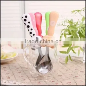 2015 Hot Sell Cartoon Food Grade Plastic Handle Stailess Steel Spoons Supplier in China,food Grade Plastic Spoons Supplier thumbnail-2