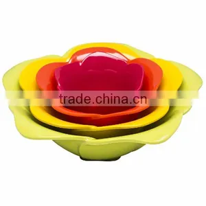 Custom Rose-Shaped Condiment Bowl Set,Fresh 1 Garden Series Bowls,4-piece Plastic Condiment Bowl Set thumbnail-1