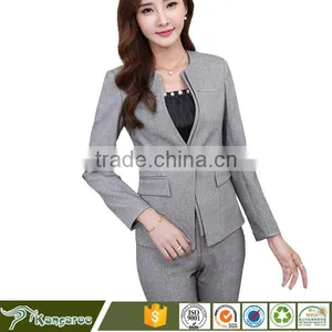 Free Sample Best Office Staff Uniform Designs For Women Korean New Style thumbnail-1