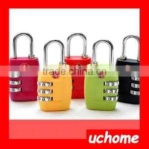 UCHOME Christmas Gift Colorful Custom Travel Secure Code TSA Lock, Luggage 3 Digital Combination TSA Code Lock Padlock thumbnail-1