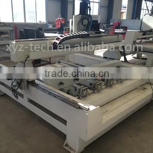 2040 High Efficiency Wooden Stair 4axis 3d Welded Lathe Multi Head Cnc Router Machinery thumbnail-2
