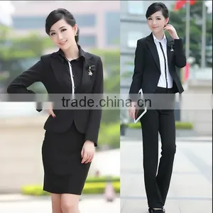 Ladies Skirt Suits for Office Custom Women Dress WMS078 thumbnail-1