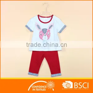 Promotional Good Quality 2 Pcs Newborn Baby Girl Clothing Set thumbnail-1