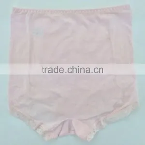 Hot Sale !!! 2015 New Arrival Light Pink Color Briefs With Lace Big Size Women Mommy Pants thumbnail-2