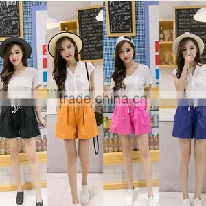 Hot Sale Womens Sports Shorts Gym Shorts With Pants Rope thumbnail-1