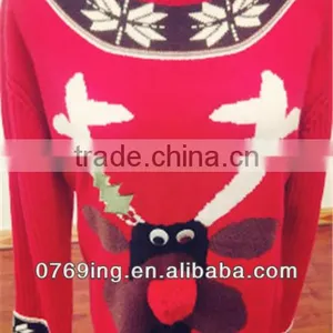 Beautiful New Style Womens Sweater,Ladies Fashion Cotton Christmas Sweater thumbnail-1