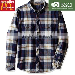 2016 New Style Fashion Flannel Check Shirts With Boxes thumbnail-6