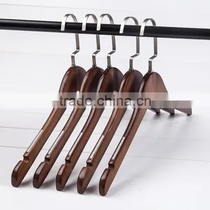 Girls Black Laundry Wooden Shirts Hanger White Pant Hanger Scarfs Tie and Belt Wood Hanger thumbnail-1