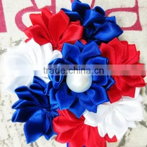Classic Red White and Royal Blue PATRIOTIC HEADBAND FOR Baby Hair Accessories thumbnail-5