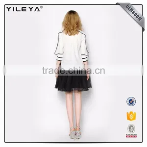 New Fashion Chiffon Blouse 2017,different Types of Fashion Women Blouse Tops Design thumbnail-6