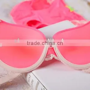 3/4 Cup Nylon & Lace Bra and Panties Set,two Hook-and-eye,back Closure thumbnail-4