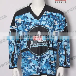 Wholesale Custom Hockey Jersey,European Sublimation Ice Hockey Jersey With Tackle Twill Embroidery thumbnail-4