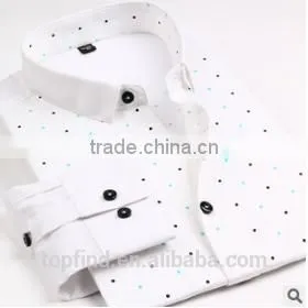 Men Fashion Slim Fit Long Sleeve Print Causal Shirts thumbnail-1