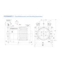 Permanent Magnet Synchronous Traction Machine With 10000kg Shaft Load WTYF250 thumbnail-2
