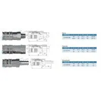 ZJ-430 Carbon Steel ISO6150B Standard Pneumatic Quick Disconnects Coupling thumbnail-2