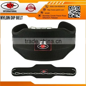 Mens Gym Weight Lifting Belt Waist Back Support Strap Power Dip Training Fitness thumbnail-4