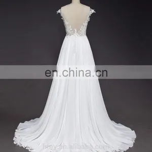 Sleeveless Sheath Wedding Dresses Affordable Casual Wedding Dresses for Weddings thumbnail-3