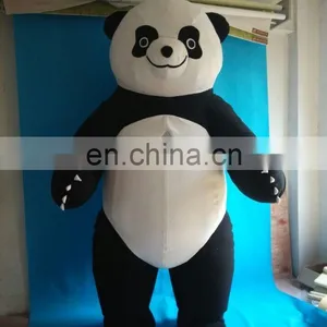 HI CE Hot Selling Vivid Giant Inflatable Panda Mascot Costume, Inflatable Panda Costume for Adult thumbnail-2