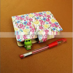 2018 China Factory Wholesale Mini Flowers Printing Hardcover Schedule Notebook With Snap Fastener thumbnail-1
