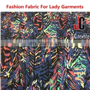 Cloth Material Fabric New Fashion Design 100% Rayon Plant Printed Plain Fabric thumbnail-1