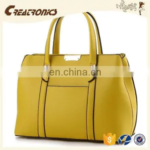 CR Sample Available Fashion pu Leather Material Large-capacity Portable Long Handle Zipper Blue Colors High Quality Shoulder Bag thumbnail-6