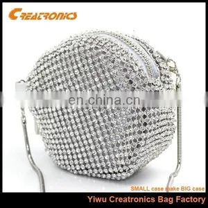 Milti Color Crystal Round Shape Mini Coin Purse thumbnail-2