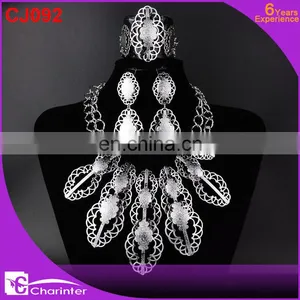Wedding Dubai Gold Jewelry Set CJ088 thumbnail-5