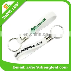 Custom Silicone Keyring, Silicone Keychain, Silicone Key Holder for Sales With Printed Logo thumbnail-1
