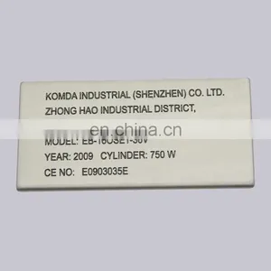 Wholesale Machine Label Type Custom Painted And Etched Thick Metal Label With Self Adhesive thumbnail-1