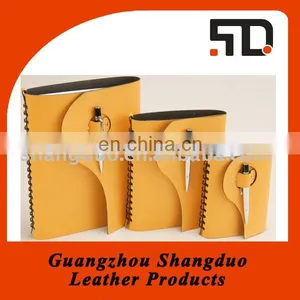 High Quality Handmade Cheap Price PU Leather Notepad Folder thumbnail-1