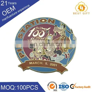 Wholesale Custom Logo Design Metal Iron Clothing Badge for Working Clothes School Uniform thumbnail-2