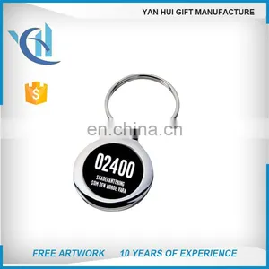 Promotion Plastic Coin Holder Keychain,trolley Coin Keychains thumbnail-5