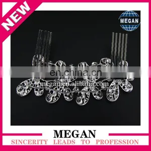 Bling Dragonfly Rhinestone Crystal Crown Tiara Comb Princess Crowns thumbnail-3