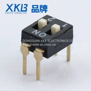 XKB Factory 2.54 mm Pitch 2-digit In-line DIP Switch thumbnail-1