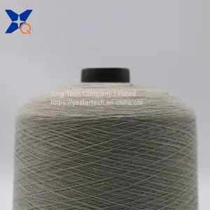 Light Grey Ne16/1ply 5% Stainless Steel Staple Fiber Blended With 95% Polyester Fiber for Knitting Touchscreen Gloves-XT11041 thumbnail-2