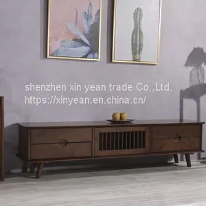 Nordic Modern TV Cabinet Coffee Table Combination Small Apartment Living Room Furniture Set thumbnail-3