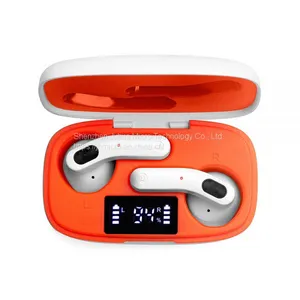 2020 New TWS BT Headset LED Touch Digital Display Display Sports Noise Reduction Headset thumbnail-5