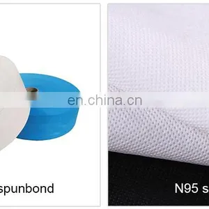 Disposable Face Mask Raw Materials 20gsm Mb Filter Bfe95 Meltblown Nonwoven Fabric thumbnail-6
