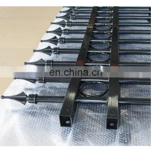 Factory Supply Decorative Spearhead Top Steel Fence Grill thumbnail-2