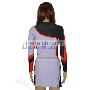 Sublimation Customized Youth Cheerleading Uniforms With Long Sleeve thumbnail-6