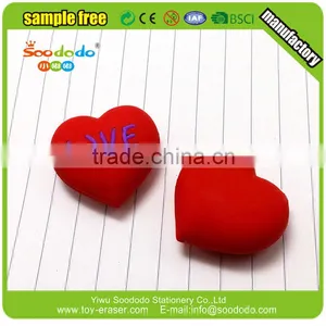 Pink Love Heart Shaped Eraser For Girl thumbnail-1