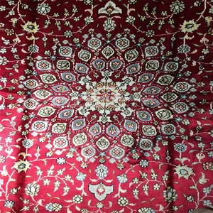 Yamei Lagend Red Color Persian Silk Carpet and Rug 4x6ft thumbnail-4